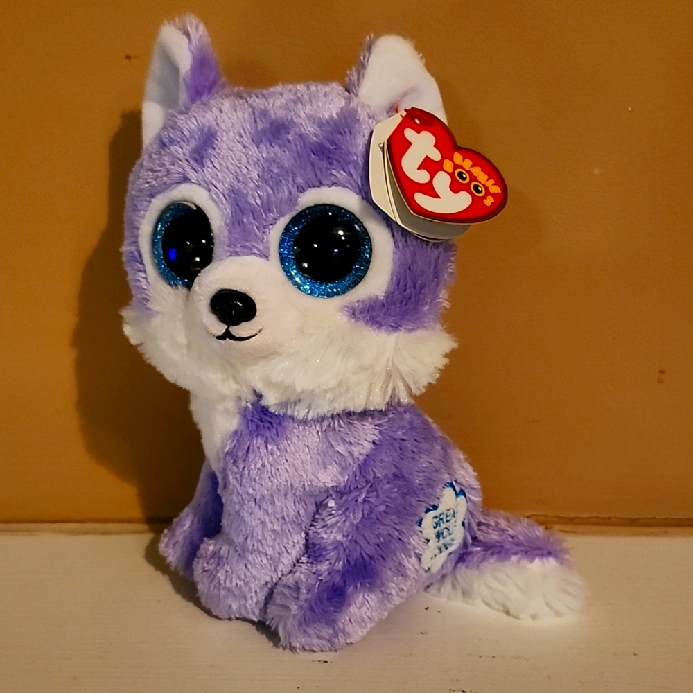 Ty Beanie Boo Retired Rare Iris, Great Wolf Lodge Beanie Boo